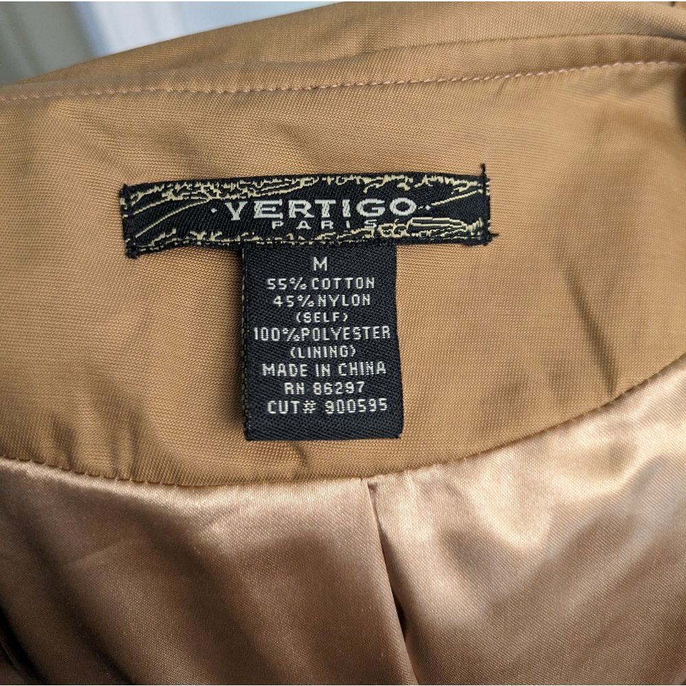 Vertigo Paris Tan rain coat size M - Picture 3 of 6